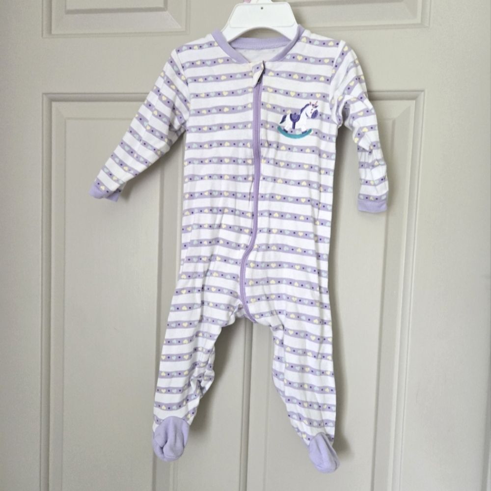 Tuffy Baby Girl Sleeper Size 9 M